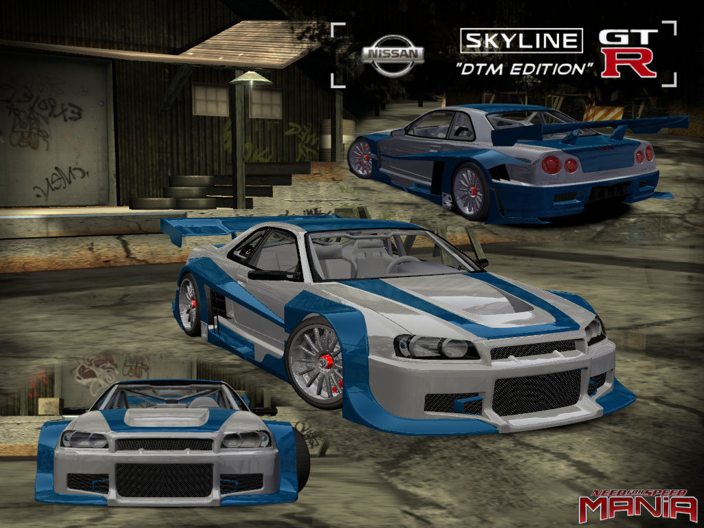 Need For Speed Most Wanted Nissan Skyline GT-R R34 "DTM Edition"