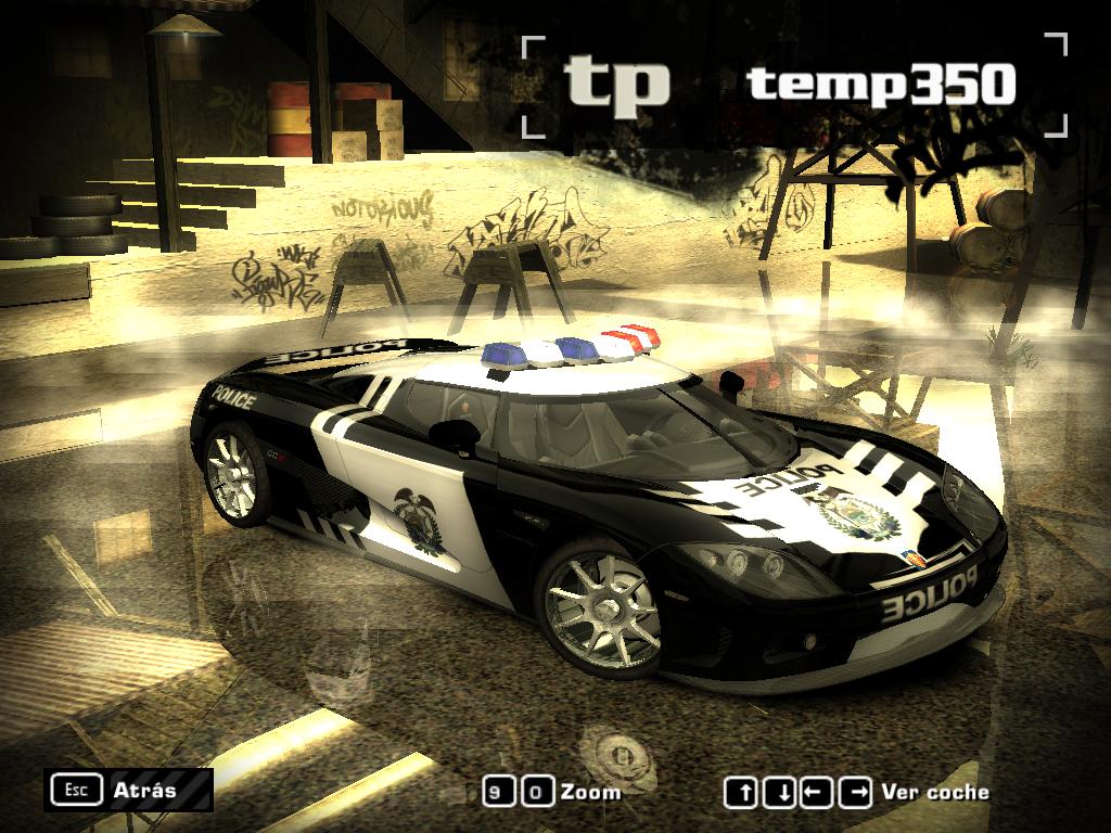 Need For Speed Most Wanted Koenigsegg CCX Police X3