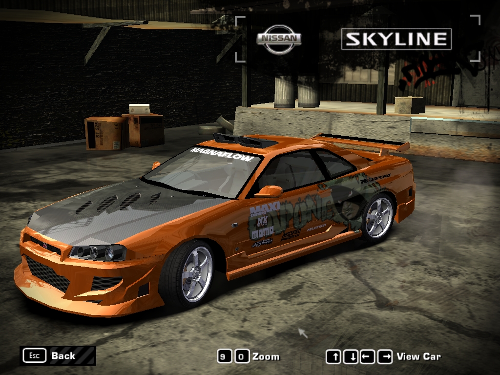 Need For Speed Most Wanted Nissan Skyline R34 GT-R V.Spec (1999)