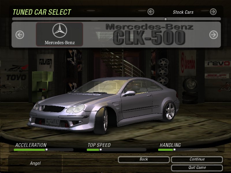 Need For Speed Underground 2 Mercedes Benz CLK-500