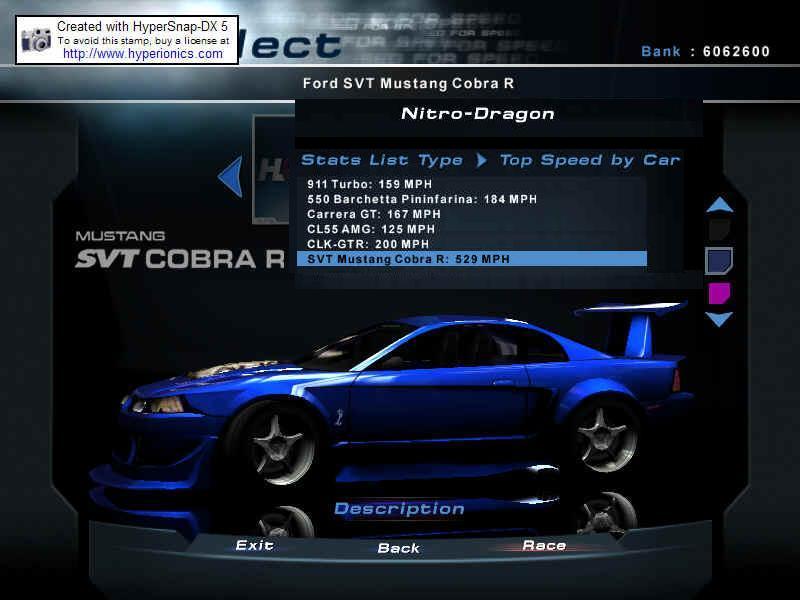Need For Speed Hot Pursuit 2 Ford Ultimate Speed 4 Cobra R