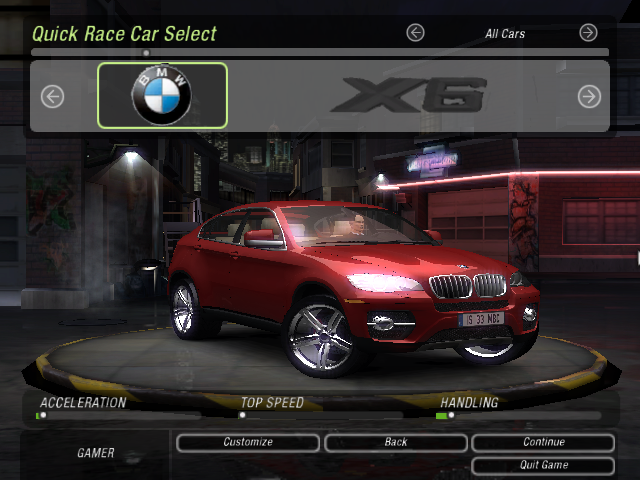 Need For Speed Underground 2 BMW X6