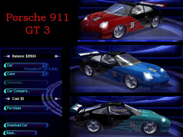 Need For Speed High Stakes Porsche 911 GT 3
