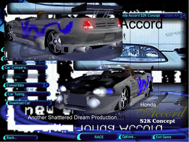 Need For Speed High Stakes Honda Accord Spyder S2K Concept
