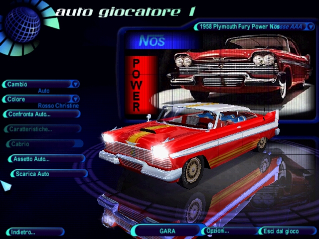 Need For Speed High Stakes Plymouth Fury (1958) Power NOS