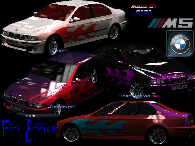 Need For Speed Hot Pursuit 2 BMW M5 Fire Edition