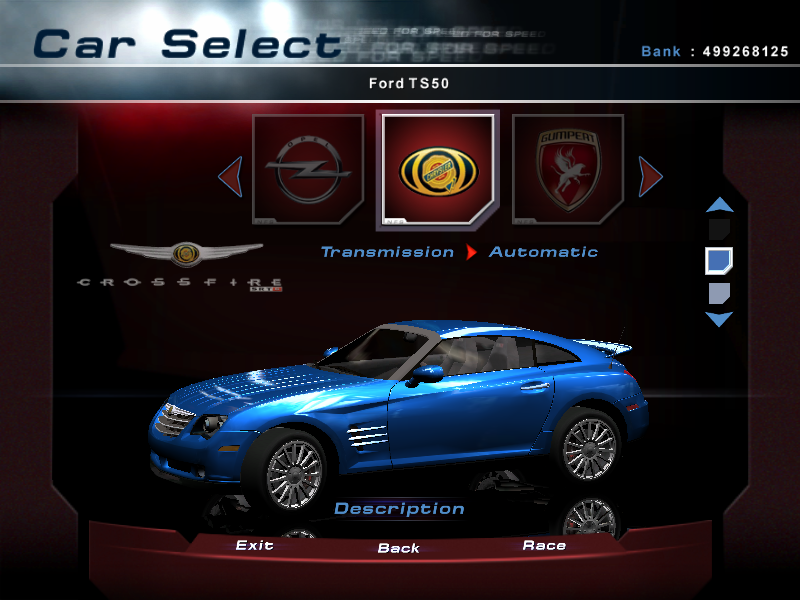 Need For Speed Hot Pursuit 2 Chrysler Crossfire SRT-6