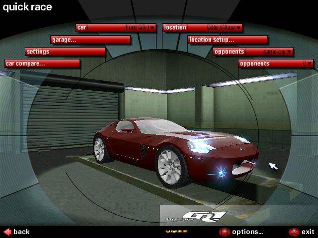 Need For Speed Porsche Unleashed Ford GR-1