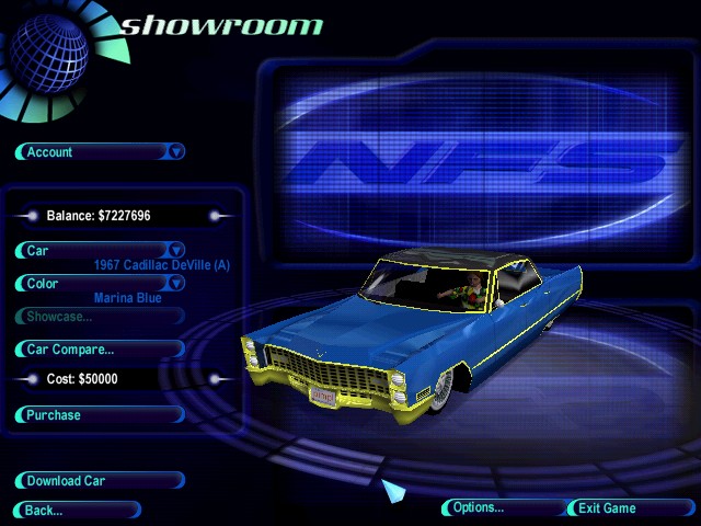 Need For Speed High Stakes Cadillac 67 de ville lowrider