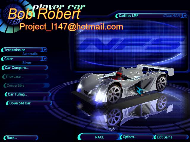 Need For Speed High Stakes Cadillac LMP