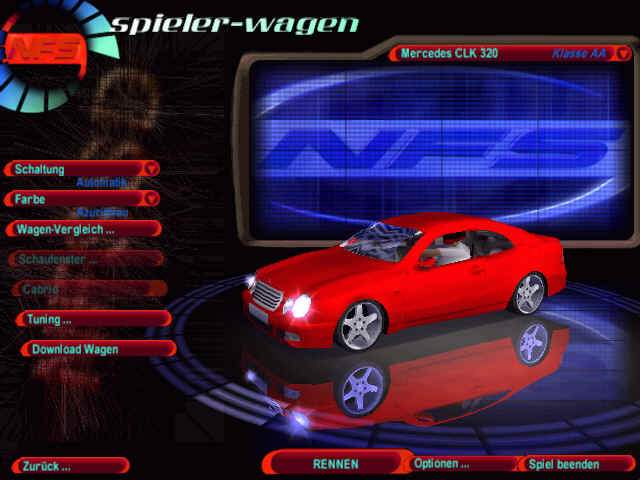 Need For Speed High Stakes Mercedes Benz CLK 320