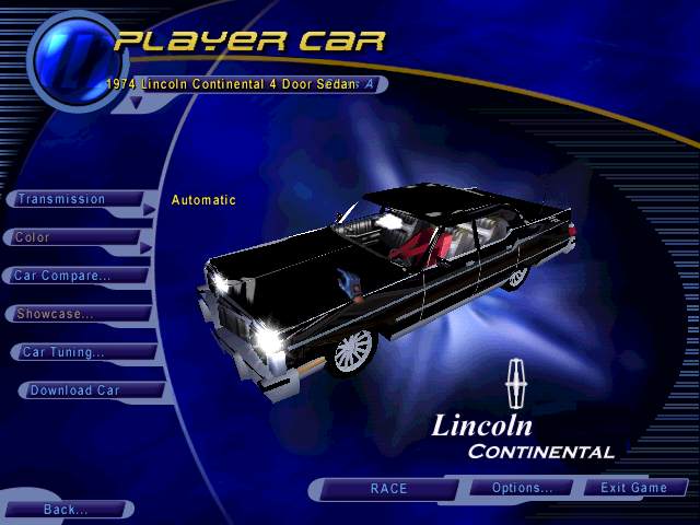 Need For Speed Hot Pursuit Lincoln Continental 4 Door Sedan 1974