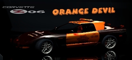 Need For Speed Hot Pursuit 2 Chevrolet Pirsuit Z06 Orange Devil
