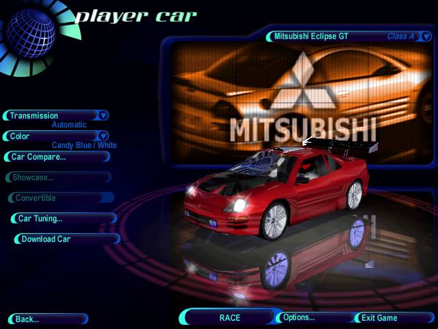 Need For Speed Hot Pursuit Mitsubishi Eclipse GT-X (2001)