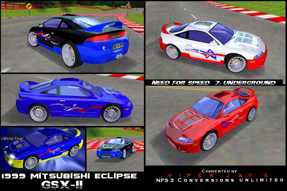 Need For Speed Hot Pursuit Mitsubishi Eclipse GSX II (1999 - NFS 7)