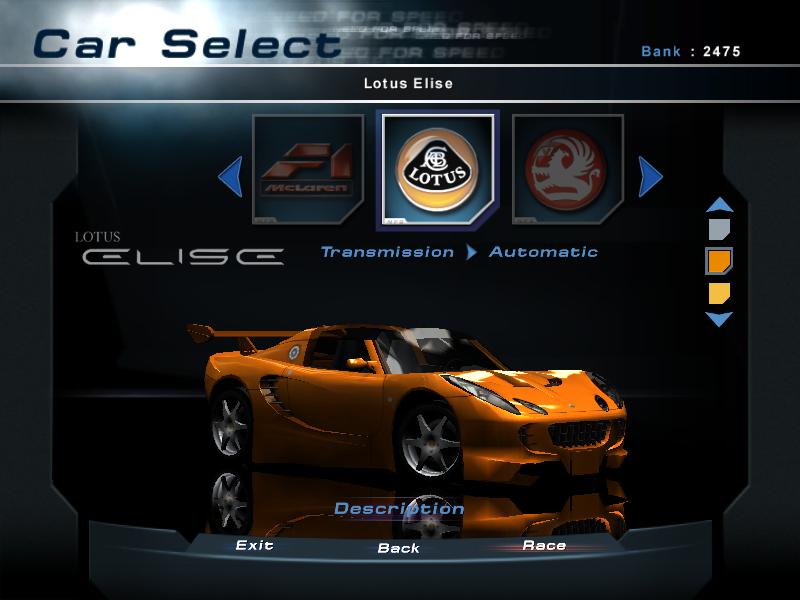 Need For Speed Hot Pursuit 2 Lotus Elise 330 GTO