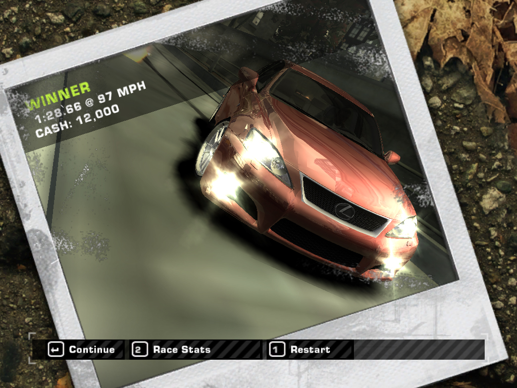 Need For Speed Most Wanted Lexus IS-F