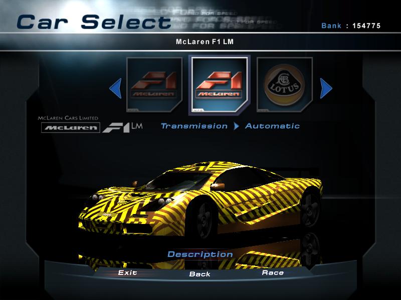 Need For Speed Hot Pursuit 2 McLaren F1 Lm ez.....