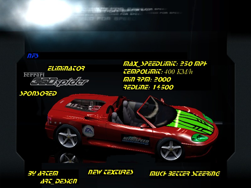 Need For Speed Hot Pursuit 2 Ferrari 360 Modena Eliminator