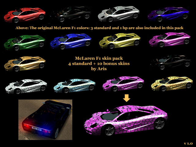 Need For Speed Hot Pursuit 2 McLaren F1 fancy skin pack
