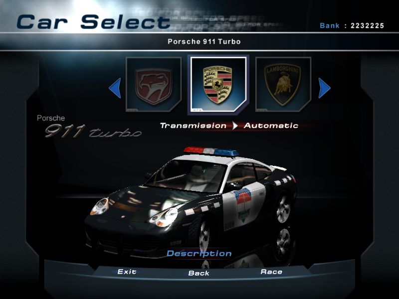 Need For Speed Hot Pursuit 2 Porsche Hungarian Pursuit 911 turbo