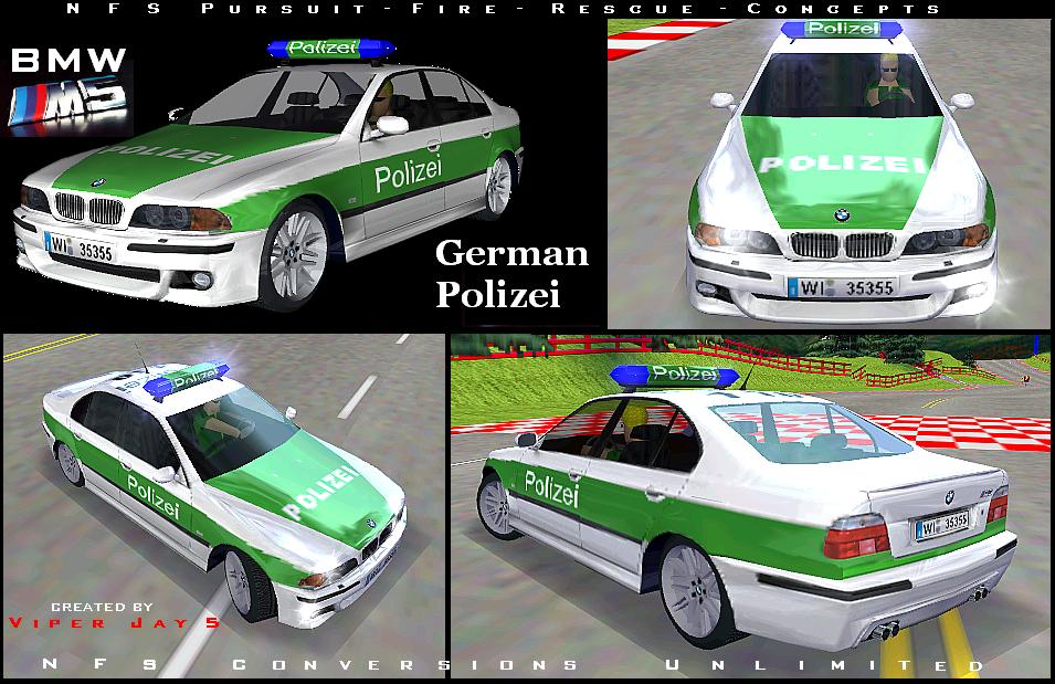 Need For Speed Hot Pursuit BMW M5 - German Polizei