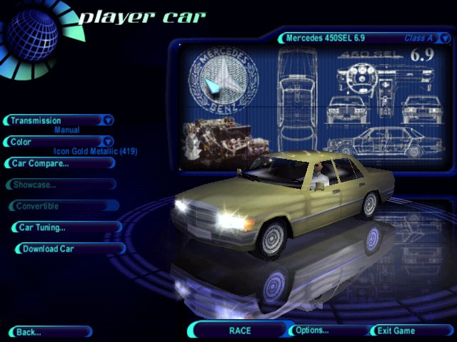 Need For Speed High Stakes Mercedes Benz 450 SEL 6.9