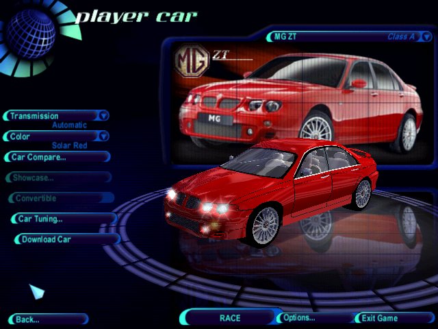 Need For Speed High Stakes MG ZT