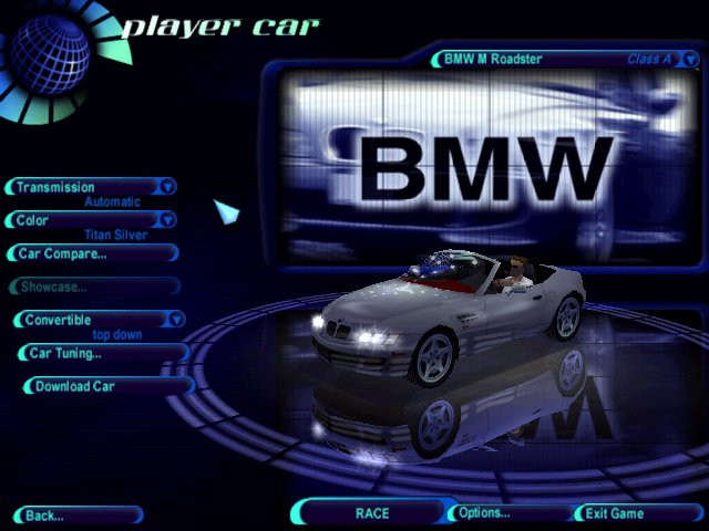 Need For Speed High Stakes BMW Z3 MKII Roadster