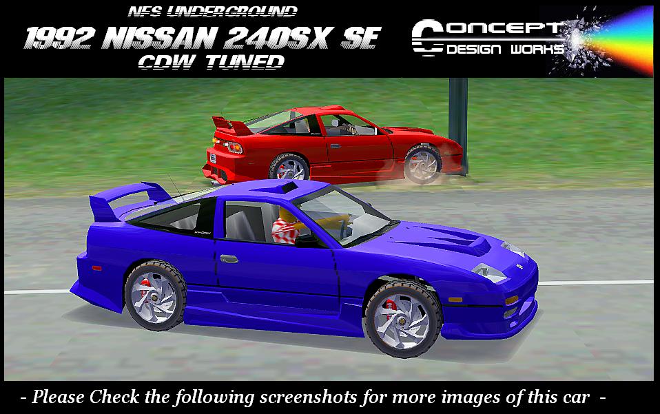 Need For Speed High Stakes Nissan 240SX SE CDW Tuned (NFS7)