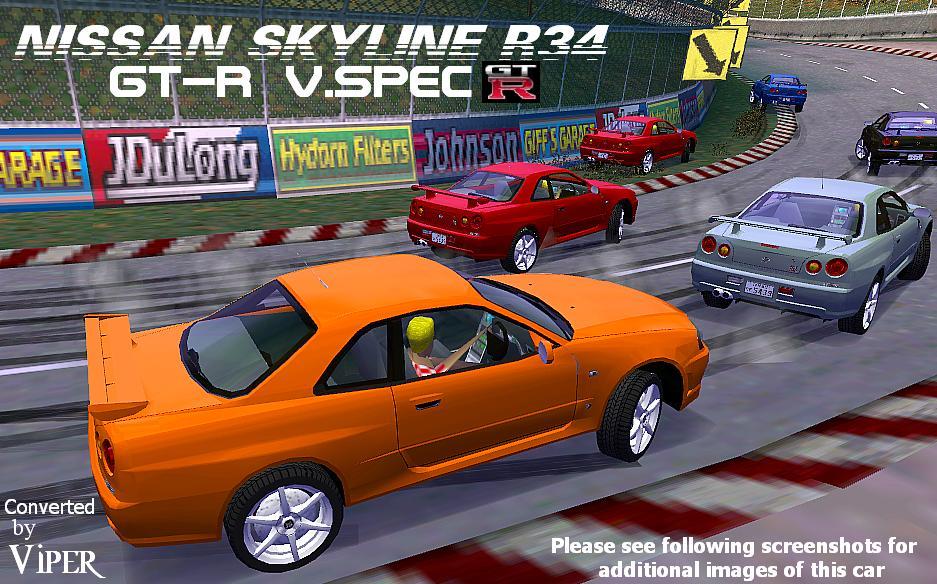 Need For Speed High Stakes Nissan Skyline R34 GT-R V.spec V.2 (NFS 7)