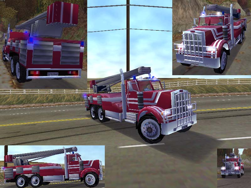 Need For Speed High Stakes Peterbilt 379 fire truck