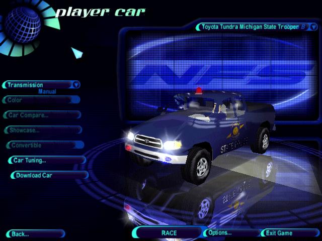 Need For Speed High Stakes Toyota Tundra Michigan State Trooper (pursuit)