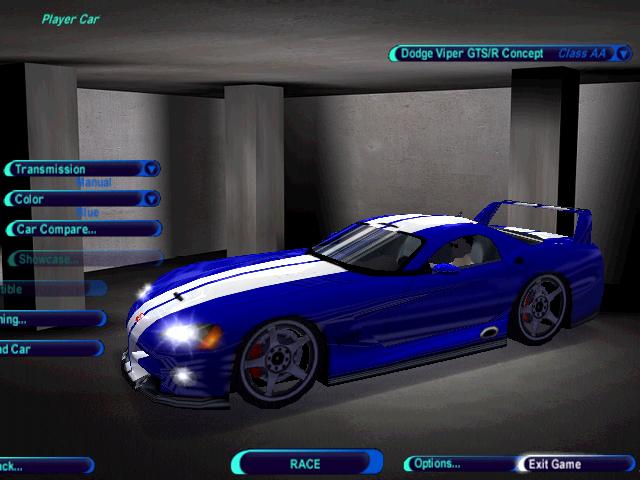Need For Speed High Stakes Dodge Viper GTS/R Type S