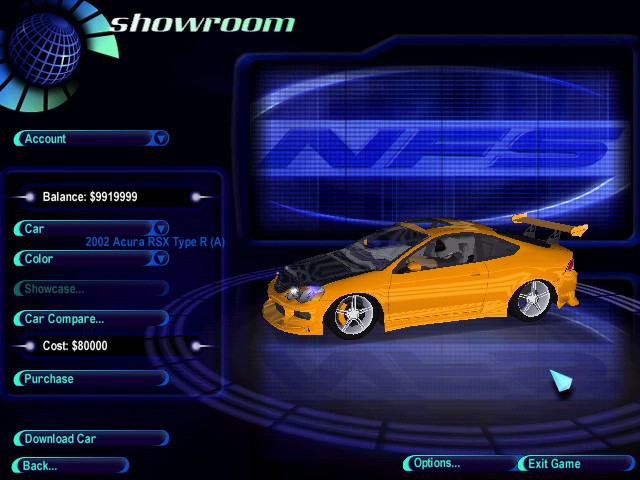 Need For Speed High Stakes Acura RSX type R