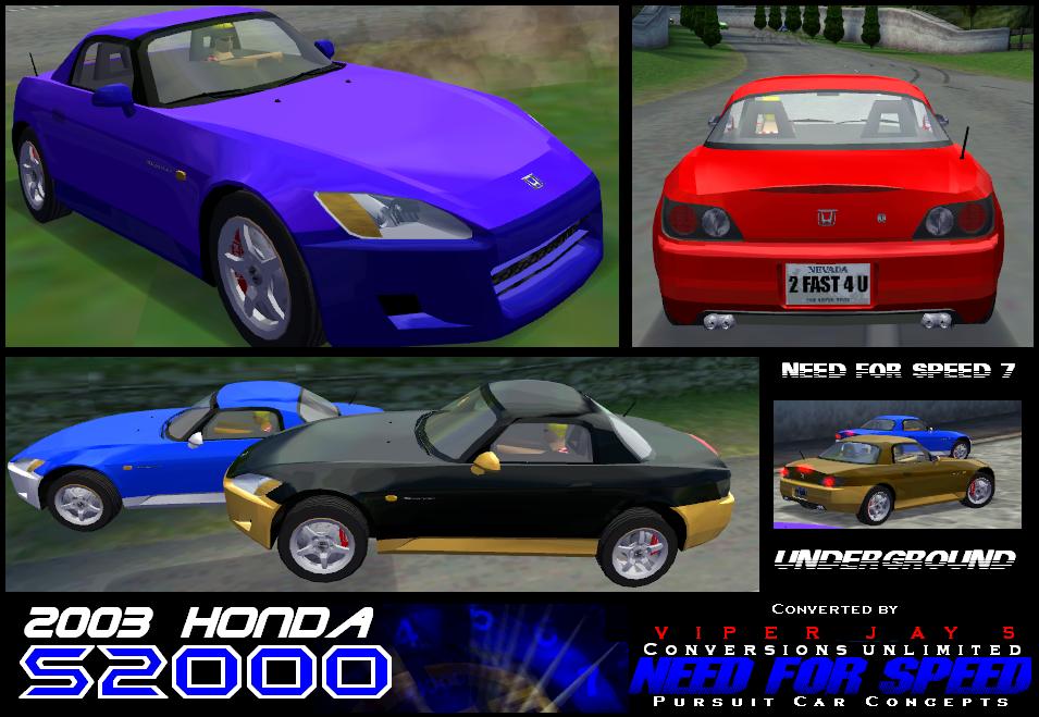 Need For Speed High Stakes Honda S2000 (2003 - NFS 7)