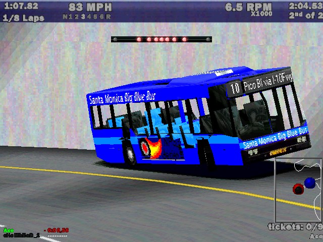 Need For Speed Hot Pursuit Fantasy Santa Monica Big Blue Bus From