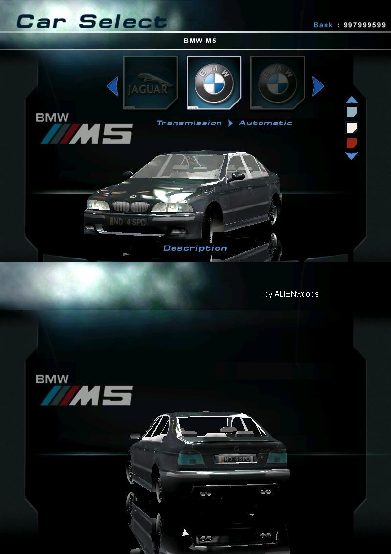 Need For Speed Hot Pursuit 2 BMW M5 Tuned and Uncolored