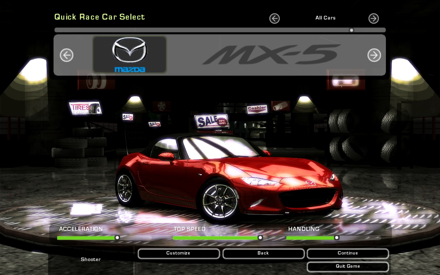 Need For Speed Underground 2 Mazda MX5