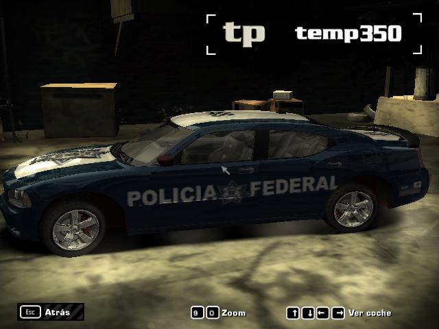 Need For Speed Most Wanted Dodge Charger 06 X2 Policia Federal Mexico