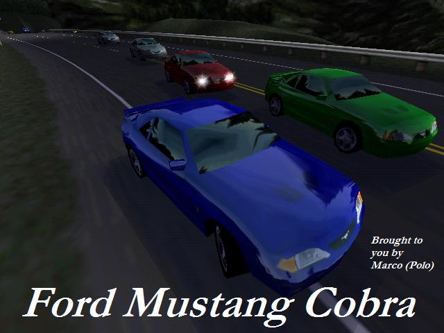 Need For Speed Hot Pursuit Ford Mustang Cobra (1998)