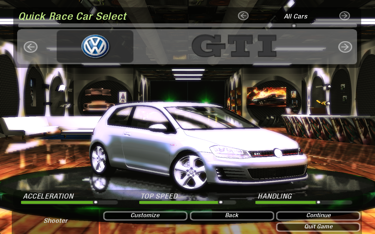 Need For Speed Underground 2 Volkswagen Golf GTi mk.VII