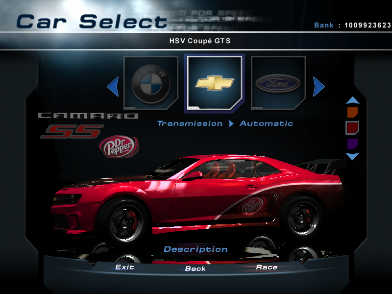 Need For Speed Hot Pursuit 2 Chevrolet Camaro SS Dr. Pepper Edition