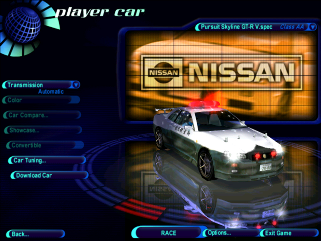 Need For Speed High Stakes Nissan Pursuit Skyline GT-R V.spec