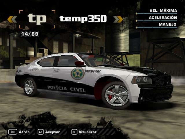 Need For Speed Most Wanted Dodge Charger 06 X2 Rio de Janeiro PolÃ­cia Civil