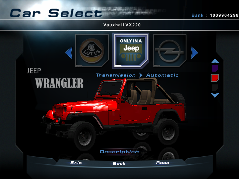 Need For Speed Hot Pursuit 2 Jeep Wrangler