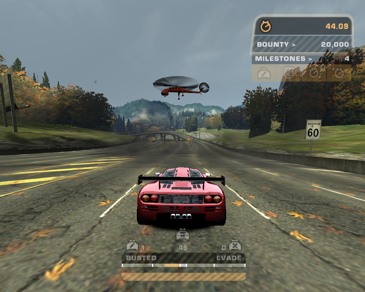 Need For Speed Most Wanted Fantasy Police Helicopter - Air Crane