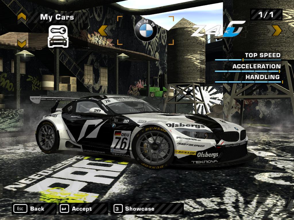 Need For Speed Most Wanted BMW Z4 GT3 V2.0