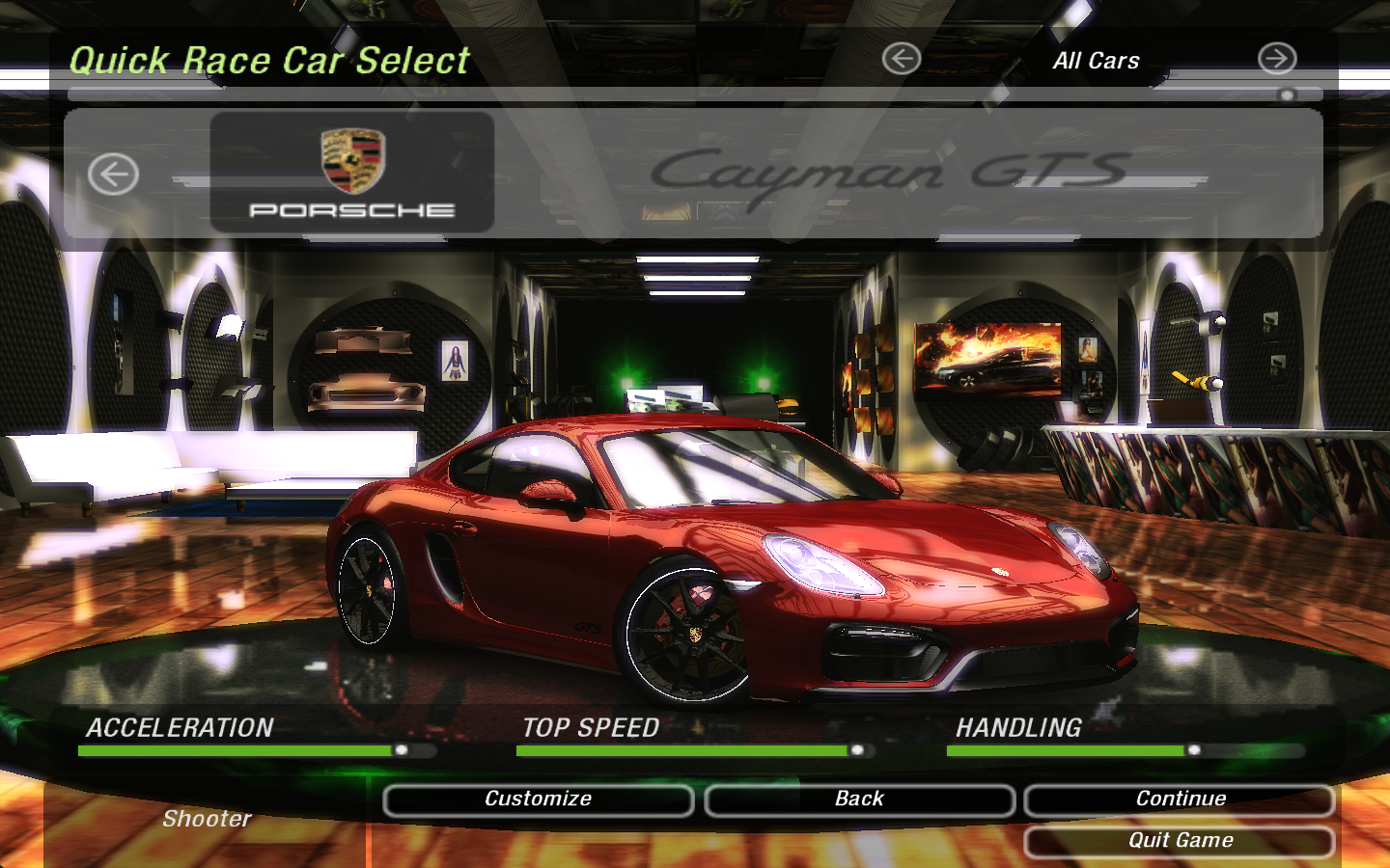 Need For Speed Underground 2 Porsche Cayman (981) GTS