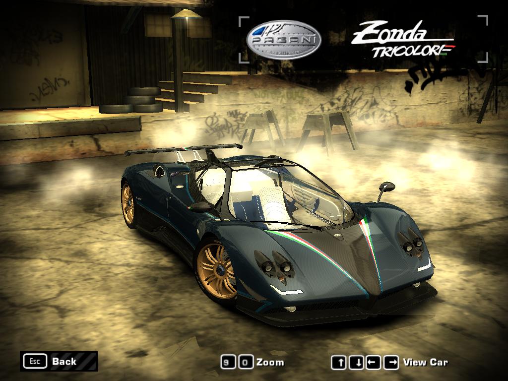 Need For Speed Most Wanted Pagani Zonda Tricolore